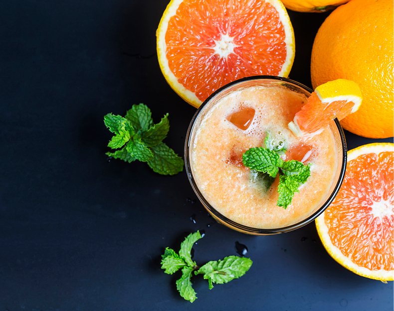 Boost processing of colored fruit juices